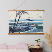 葛飾北斎 – 駿河国江尻 吊り下げ型タペストリー (寝室)