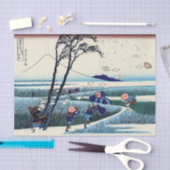 葛飾北斎 – 駿河国江尻 薄葉紙 (クラフト)