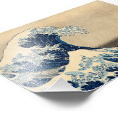 葛飾素晴らし北斎の波 フォトプリント            (角)