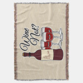 葡萄ではない葡萄酒のグラス·アルコール·レッド·ローズ·ピノ スローブランケット (正面縦)