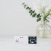 葡萄とワインの名刺 スキニー名刺 (スタンド正面)