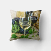 葡萄と葡萄酒の枕 クッション (裏面)