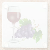 葡萄と葡萄酒 ガラスコースター (裏面)