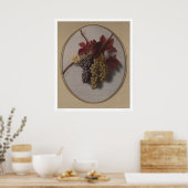 葡萄のスワッグ(1363) ポスター (キッチン)