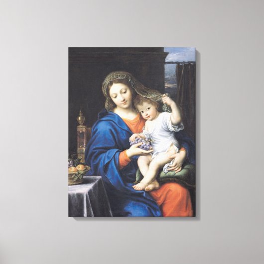 葡萄のヴァージン, 1640-50 キャンバスプリント (正面)