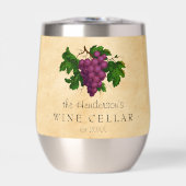 葡萄のヴィンテージ名を持つワインセラパーソナライズされたー (正面)