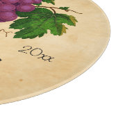 葡萄のヴィンテージ名を持つワインセラパーソナライズされたー カッティングボード (角)