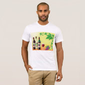 葡萄の付いたワインはTシャツを繕う Tシャツ (正面フル)