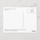 葡萄の女神 ポストカード (裏面)