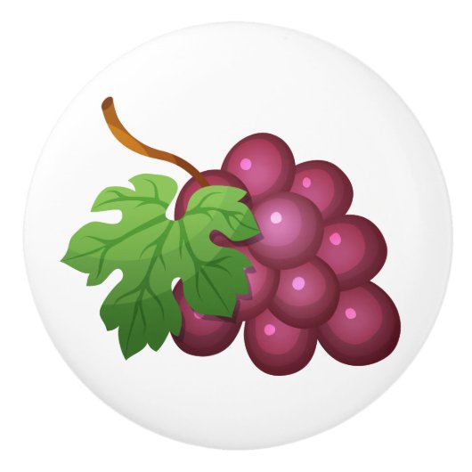 葡萄の引き出しノブ セラミックノブ (正面)