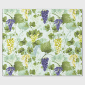 葡萄の手描き夏のフルーツパターン造幣局 ラッピングペーパー (フラット)