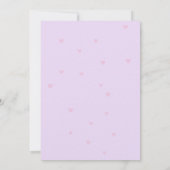 葡萄の日を過ごす – かわいいプリンのグリーティングカード 招待状 (裏面)