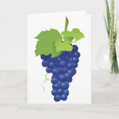 葡萄の束グリーティングカード カード (正面)