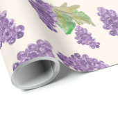 葡萄の水彩手色彩の鮮やか ラッピングペーパー (ロールコーナー)