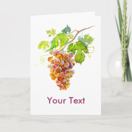 葡萄の水色の束。アート カード
