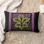 葡萄の葉と葡萄 ランバークッション (ブランケット)