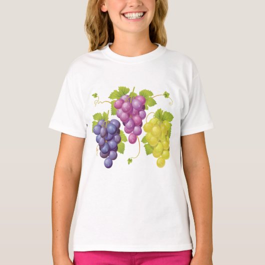 葡萄の3房 Tシャツ (正面)