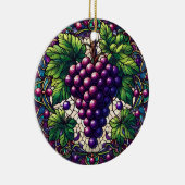 葡萄ステンドグラス セラミックオーナメント (右)
