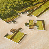 葡萄畑と森のある谷- ジグソーパズル (側面)