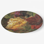 葡萄葡萄酒試飲パーティーつる植物 ペーパープレート (アングル)