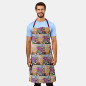 葡萄Iポスター エプロン (着用した状態)