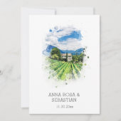 *~*葡萄QRイタリアAR21 RSVPヴィネヤード結婚ズ 招待状 (正面)