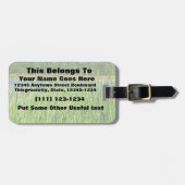 葦の池の背景 ラゲッジタグ (正面横)