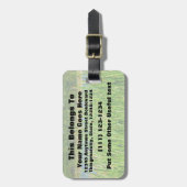 葦の池の背景 ラゲッジタグ (正面縦)