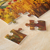 葦わらぶきコッタにつながる風光明媚な砂道 ジグソーパズル (側面)