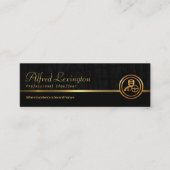 葦植物エクスキサイグランジトブラック金ゴールド線 スキニー名刺 (正面)