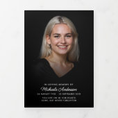 葬エレガントモダン・供養 三つ折りプログラム (カバー)