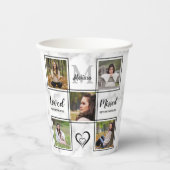 葬エレガント儀記念写真コラージュ 紙コップ (正面)