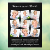 葬エレガント儀記念記念碑9写真コラージュ ウィンドウサイン (シート3)