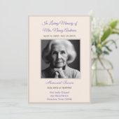 葬エレガント葬・追悼式招待状 招待状 (スタンド正面)