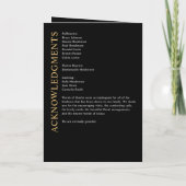 葬モダン葬/追悼/生命お祝い プログラム (裏面)