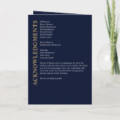 葬モダン葬/追悼/生命お祝い プログラム (裏面)