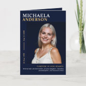 葬モダン葬/追悼/生命お祝い プログラム (正面)