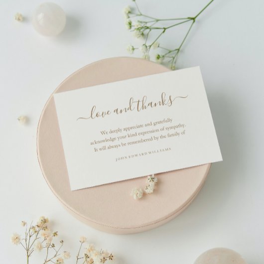 葬儀ありがとうノートカード死別 サンキューカード