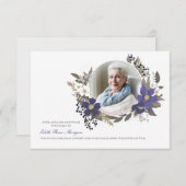 葬儀ありがとうフォトフローラカード サンキューカード (正面/裏面)