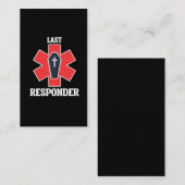 葬儀おもしろい長モルティシアンラストレスポンダー 名刺 (正面/裏面)