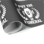 葬儀おもしろい院長ユーモア遺体保管庫 ラッピングペーパー (ロールコーナー)