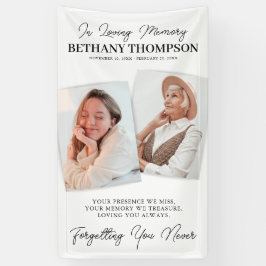 葬儀お祝いの人生2写真記念 横断幕