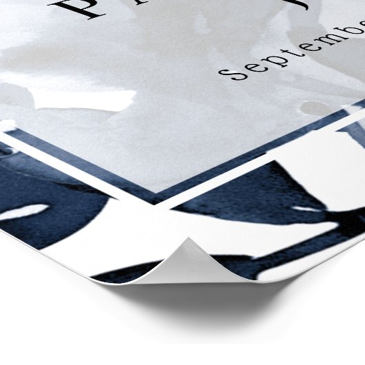 葬儀お祝いの写真ウェルカムサイン ポスター (角)