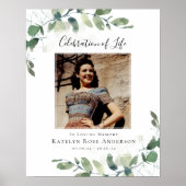 葬儀お祝いの写真ウェルカムサイン ポスター (正面)