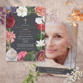 葬儀お祝いライフバラフローラ写真 招待状