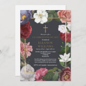 葬儀お祝いライフバラフローラ 招待状 (正面/裏面)