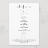 葬儀お祝い・オブ・ライフ・フォト プログラム (裏面)