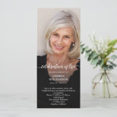 葬儀お祝い・オブ・ライフ・フォト 招待状 (スタンド正面)