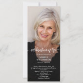 葬儀お祝い・オブ・ライフ・フォト 招待状 (正面)