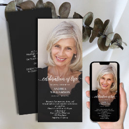 葬儀お祝い・オブ・ライフ・フォト 招待状